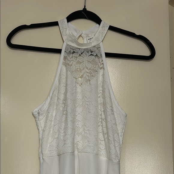 White Lace Halter Dress - Picture 5 of 5